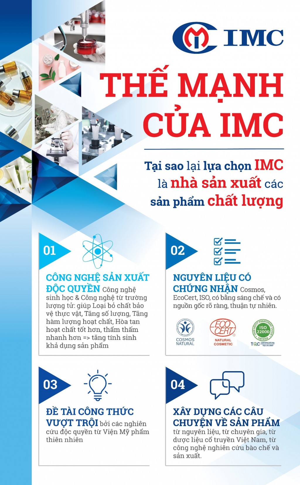 Khám Phá Thế Mạnh của nhà sản xuất mỹ phẩm IMC