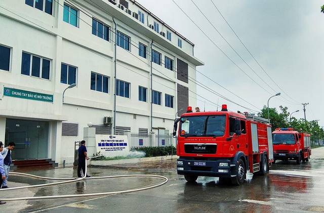 Nhà máy Công nghệ cao IMC Quang Minh I đào tạo phòng cháy chữa cháy năm 2018