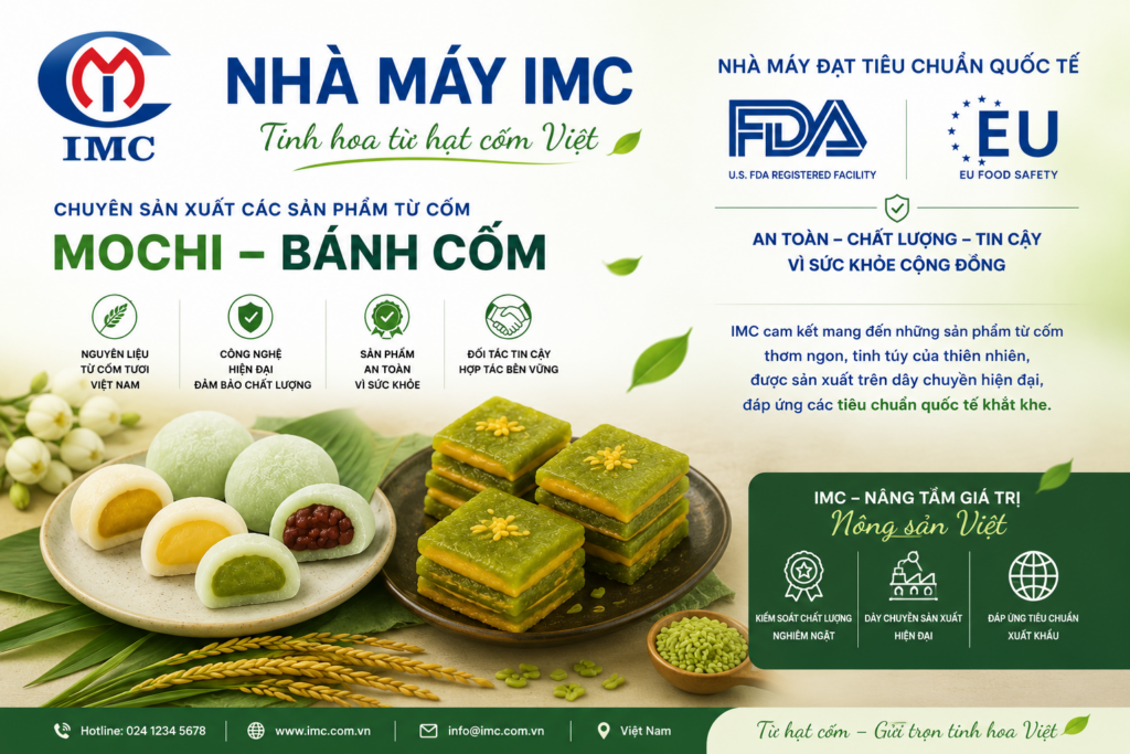 CỐM VIỆT NAM - XUẤT KHẨU SẢN PHẨM MANG GIÁ TRỊ VĂN HÓA VIỆT