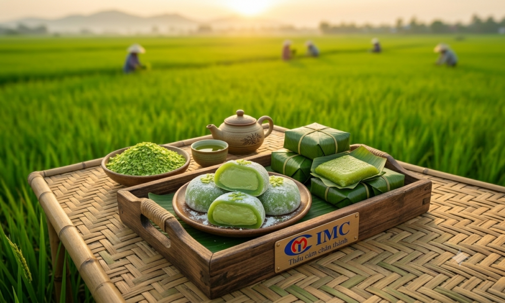 Vietnamese Green Rice OEM Manufacturer | Green Rice Mochi & Bánh Cốm | IMC Vietnam