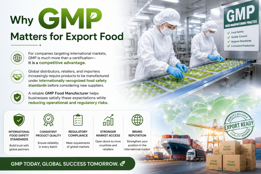 Why GMP Manufacturing Matters for Export Food | GMP Food Manufacturer
