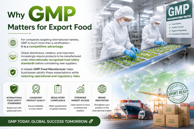Why GMP Manufacturing Matters for Export Food | GMP Food Manufacturer