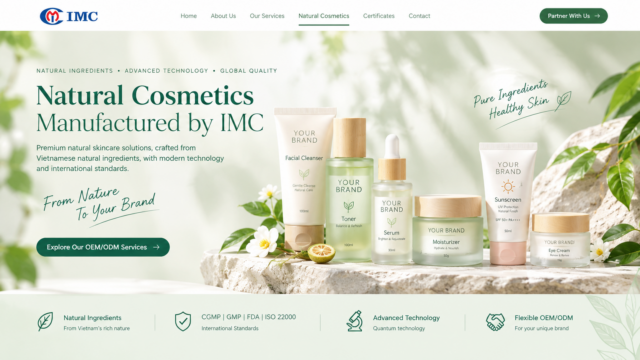 Natural Cosmetics Manufacturer in Vietnam | OEM & ODM Solutions