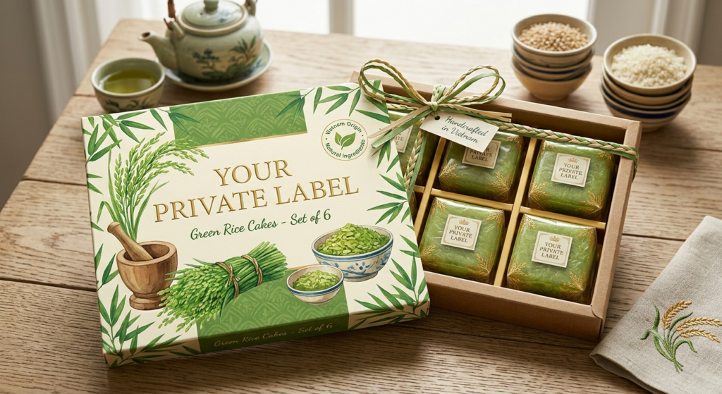 Private Label Green Rice Cake | Build Your Vietnamese Food Brand