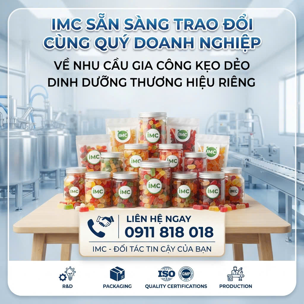Muốn sở hữu thương hiệu kẹo dẻo riêng, doanh nghiệp cần chuẩn bị những gì?